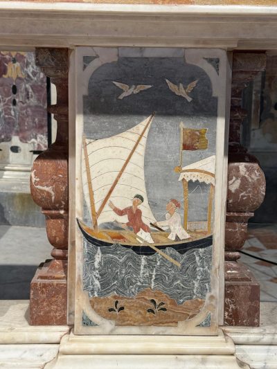 Dettaglio di una feluca - 700ca Dionisio Lazzari