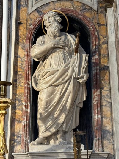 San Paolo - Scultura in marmo F.LLI Viva - 600ca