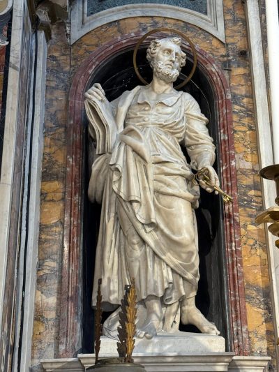 San Pietro - Scultura in marmo F.LLI Viva - 600ca