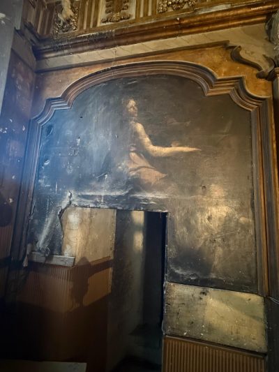 Tela di Santa Cecilia, danneggiata durante i lavori nel 700